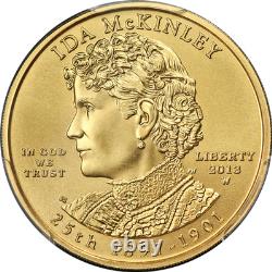 2013-W First Spouse Gold $10 Ida McKinley PCGS MS69 Mercanti Signature Label