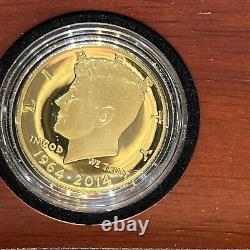 2014 50th Anniversary Kennedy Half Dollar 24K GOLD PROOF Coin