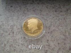 2014 50th Anniversary Kennedy Half Dollar 3/4 oz. Gold Proof Coin US Mint Spots