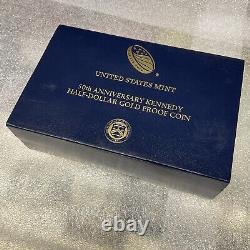 2014 50th Anniversary Kennedy Half-Dollar Gold Proof Coin with Box & COA