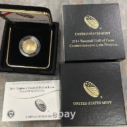 2014 $5 Dollar Gold Baseball Proof