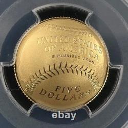 2014 Baseball Gold Quarter Eagle $5. PCGS PR70 DCam Pete Rose. Sig. 24oz AGW