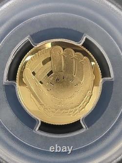 2014 Baseball Gold Quarter Eagle $5. PCGS PR70 DCam Pete Rose. Sig. 24oz AGW