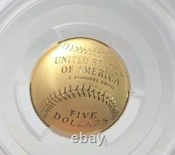 2014 Baseball Gold Quarter Eagle $5. PCGS PR70 DCam Pete Rose. Sig. 24oz AGW