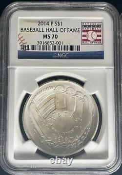 2014 Baseball Hall of Fame Gold Silver Clad 6 Coin Set NGC MS/PF 70 Ultra Cameo