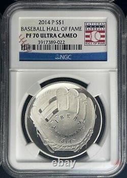 2014 Baseball Hall of Fame Gold Silver Clad 6 Coin Set NGC MS/PF 70 Ultra Cameo