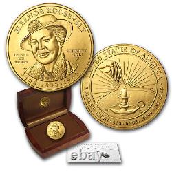 2014-W 1/2 oz Gold Eleanor Roosevelt BU (withBox & COA)