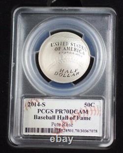 2014-W 3 Coin Baseball Hall of Fame Commem Silver and Gold Set PCGS PR-70 DCAMs