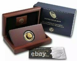 2014 W 50th ANNIVERSARY GOLD KENNEDY HALF DOLLAR 3/4 OZ GOLD Coin with Box + COA
