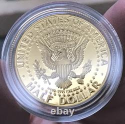 2014-W 50th Anniversary. 9999 Gold Proof Kennedy 50C Half Dollar with OGP & COA