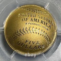 2014-W $5.24 Oz Gold Baseball Hall Of Fame PCGS PR70DCAM Item # 5165
