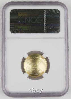 2014 W $5 Gold Baseball Hall Of Fame Uncirculated Coin NGC MS70
