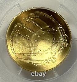 2014-W $5 Gold Commemorative Baseball Hall of Fame PCGS MS70 FIRST STRIKE LABEL