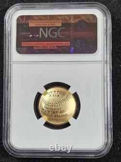 2014-W BASEBALL HALL OF FAME $5 Gold Coin Commemorative NGC PF70 Nolan Ryan