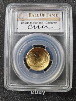 2014-W BASEBALL HALL OF FAME $5 Gold Commemorative PCGS MS70 Cassie Mcfarlane