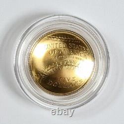 2014-W Baseball Hall of Fame $5 Gold Commemorative Coin 189638B
