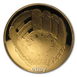 2014-W Gold $5 Commem Baseball HOF PR-70 PCGS (FS, First Pitch)