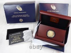 2014-W Kennedy Half Dollar 3/4 oz Gold Commemorative Proof Box & COA US Mint