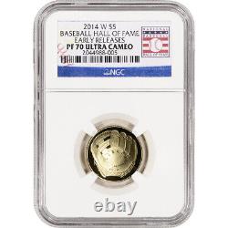 2014 W US Gold $5 Baseball Hall Fame Commemorative Proof NGC PF70 Early Releases