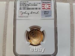 2014w Johnny bench PR70 uc/ MS 70ER (2) coins gold