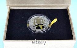 2015 Gabon Islamic Muslim Shrine Kaaba Mecca 1 Oz Silver Gold Gilded Coin Mosque