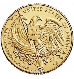 2015 Gold U. S. Marshal Service Commemorative Coin & COA Free Shipping