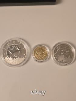 2015 US Marshal 225th Anniversary 3 coin Silver/gold/ Clad set US MINT COINS