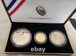 2015 US Marshals 3pc Gold & Silver Proof Set WithOGP