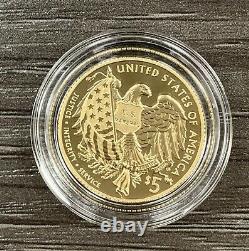 2015 US Marshals Service 225th Anniversary Proof $5 Gold Coin