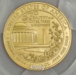 2015-W $10 Lady Bird Johnson MS70 First Strike Spouse PCGS 934328-32