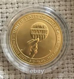 2015-W 1/2 Oz Gold Mamie Eisenhower First Spouse Uncirculated Coin (withBox & COA)