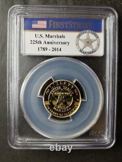 2015 W Proof $5 U. S. Marshals Service Gold Commemorative PCGS PR70 DCAM