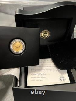 2016 1/10 oz. 999 FINE GOLD Mercury Dime Centennial Gold Coin 10C USA withBox COA