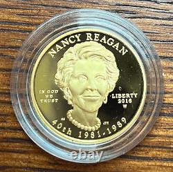 2016 1/2 oz Gold First Spouse Series Nancy Reagan PROOF Coin Low Mintage 3,548