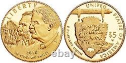 2016 National Parks $5 Gold Commemorative. Proof. WithOGP