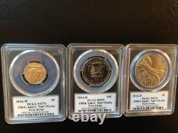 2016 National Parks Service Gold $5 + $1 Silver + Half First Strike MS70 SET