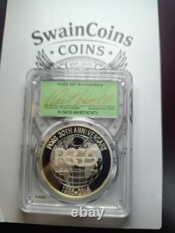 2016 PCGS Commemorative Medal Silver & Gold Plated Signed By David Hall E-134
