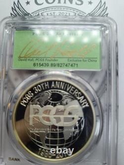2016 PCGS Commemorative Medal Silver & Gold Plated Signed By David Hall E-134