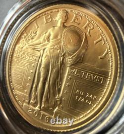 2016 Standing Liberty Quarter Centennial Gold Coin Beautiful