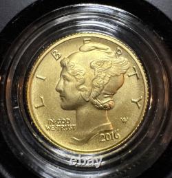 2016 US Mint Mercury Dime Centennial GOLD Coin West Point Mint Item # 16XB