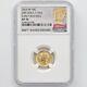 2016 United States Mercury Dime 100th Anniv 1/10oz 10cent Gold Coin Ngc Sp 70 Er