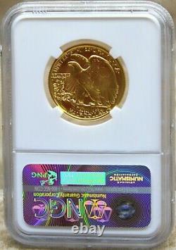 2016 W 100th Anniversary NGC SP70 Gold 50C Walking Liberty 24K 1/2oz Coin