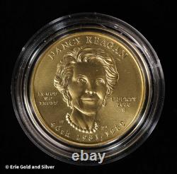 2016-W $10 First Spouse Nancy Reagan 1/2 oz Gold Coin in OGP
