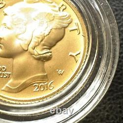 2016-W 1/10 oz Gold Mercury Dime Centennial (withOGP) Rare and Beautiful Coin
