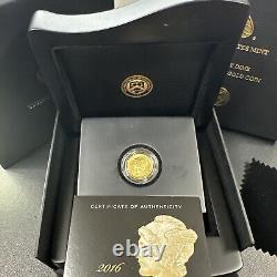 2016-W 1/10 oz Gold Mercury Dime Centennial (withOGP) Rare and Beautiful Coin