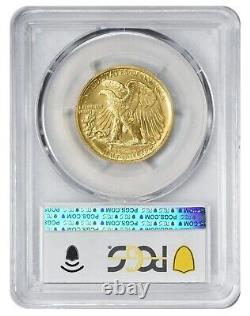 2016-W 1/2 Oz GOLD 50C 100TH ANNIVERSARY OF WALKING LIBERTY PCGS SP69 Coin