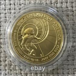 2016-W 1/2 Oz Gold Betty Ford First Spouse Uncirculated Coin (withBox & COA)