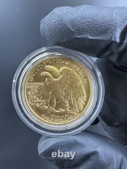 2016-W 1/2 oz Gold Walking Liberty Half Dollar Centennial (withOGP) withBOX & COA
