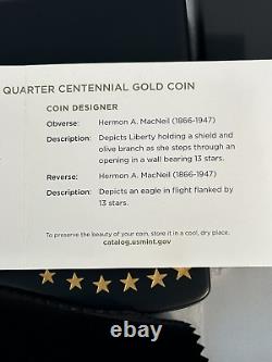 2016-W 1/4 oz Gold Standing Liberty Quarter Centennial (withOGP)