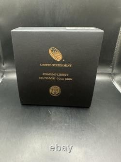 2016-W 1/4 oz Gold Standing Liberty Quarter Centennial (withOGP)